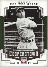 2015 Panini Cooperstown HOF Chronicles Green #74 Pee Wee Reese /10 - NM-MT