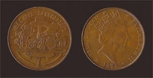 ISOLA DI MAN 1 PENNY 1988 AC - Picture 1 of 1