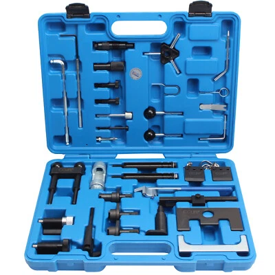 CCLIFE Motor Arretierwerkzeug Einstell Zahnriemen Werkzeug Satz VAG Audi Seat Skoda VW