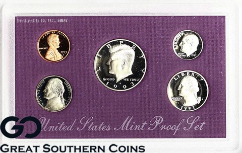 1993-S United States Mint Proof Set ** Mint Packaging + OGP Cover