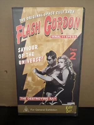 Flash Gordon Serial 1 Epd 5-8 (VHS 1936)  Tape 2 Action Adventure Sci-Fi B14 - Image 1 of 3
