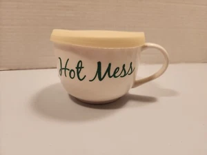 Pfaltzgraff Everyday Hot Mess Large Soup Mug 20oz with lid white New - Picture 1 of 2
