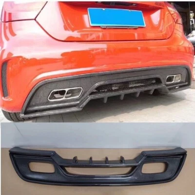 Carbon Fiber Car Rear Bumper Diffuser Lip for Mercedes Benz A Class W176 A45 - Изображение 1 из 3