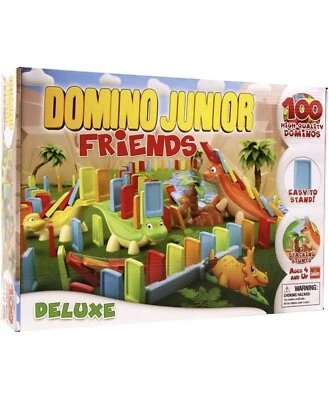 Goliath Dominos 100  Junior Friends Dino Dinosaur Preschool Toy Game Kids - NEW - Image 1 of 4