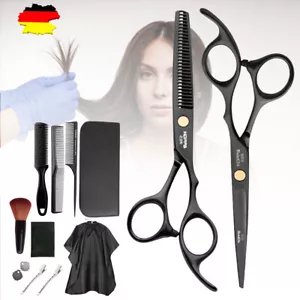 Profi Haarschere Set Edelstahl Friseurschere Effilierschere Haarschneider 11tlg - Bild 1 von 14