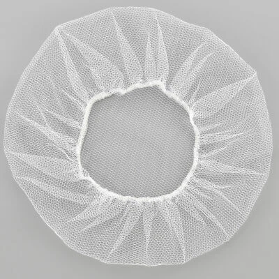 Durable Nylon Breathable Honeycomb Disposable Hair Nets White - 10 Pieces - Image 1 of 2