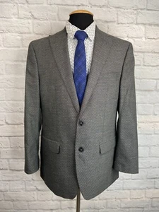 Calvin Klein Mens Gray ATHLETIC FIT STRETCH Sport Coat Blazer Jacket SIZE 42R - Picture 1 of 10