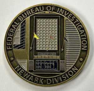 FBI Federal Bureau Of Investigation Newark Division Challenge Coin - Bush Bldg - Picture 1 of 3