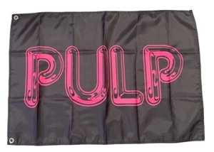 PULP LOGO ROCK BAND FLAG 3x2 FOOT FREE UK POST - Picture 1 of 1