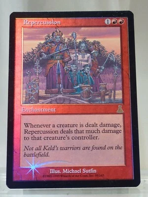  Magic: The Gathering (CCG) Urza's Destiny - Repercussion FOIL x1 - Image 1 of 4