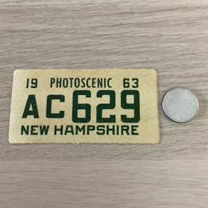 1963 New Hampshire Wheaties Cereal License Plate Sticker Decal AC629 - Picture 1 of 2