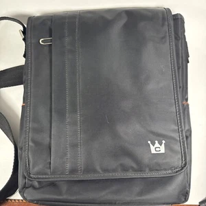 Casecrown Messenger Brown /Orange Tablet/Laptop Crossbody Shoulder Bag EXCELLENT - Picture 1 of 7