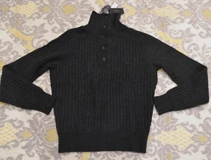 NWT Rag & Bone dark gray turtleneck stretch sweater Mens X-small XS $350 - Picture 1 of 2