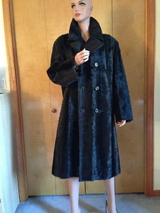 DENVER CREATION DESIGNER BROWN GENUINE MINK FUR LONG COAT OUTWEAR 48 / 18 - 1X - Picture 1 of 12