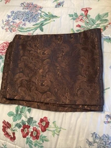 Vintage handmade brown scarf 10 inches wide 56 Length - Picture 1 of 4