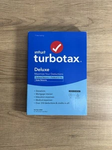Intuit TurboTax Deluxe Federal E-File State 2020 PC/Mac CD - Picture 1 of 10