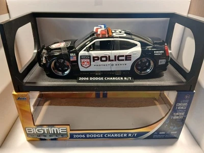Jada Bigtime Muscle 2006 DODGE CHARGER R/T Police Car 1:18 Diecast - Image 1 of 4