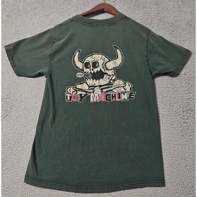 Independent Toy Machine T Shirt Green Short Sleeve Mens Small Faded Distresed - Image 1 of 4