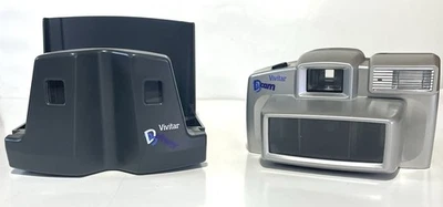 Vivitar 3D Cam Stereo Film Camera w Built in Flash with 3D Viewer Lens Shade - Image 1 of 4