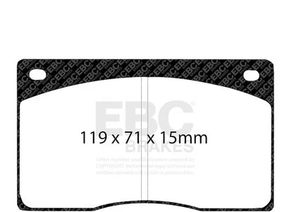 Para 1987-1988 Aston Martin Zagato conjunto de pastilhas de freio dianteiro EBC 13774FDDQ - Imagem 1 de 4