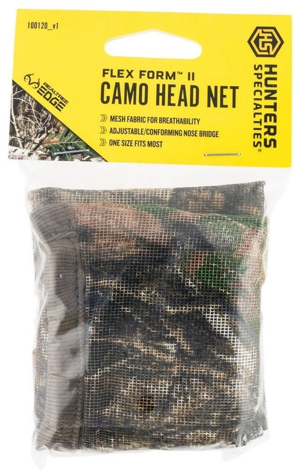Red de cabeza Hunters Specialties Flex Form II OSFA malla camuflaje borde Realtree - 100120 Foto 1 de 1