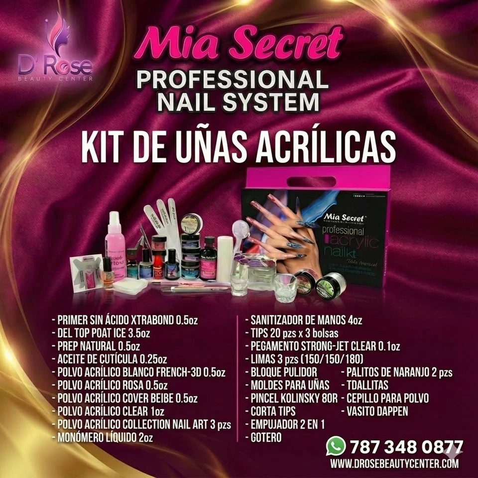 Kit de uñas acrílicas profesionales Mia Secret - KIT03 Foto 1 de 4
