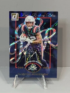 2025 Panini Donruss TreVeyon Henderson #20 Rated Rookies Retro Patriots RC - Picture 1 of 2