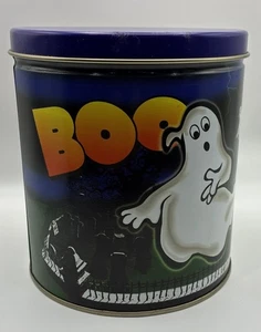 Maurice Lenell Cooky Tin 1996 Halloween BOO Vintage Fantasmas Haunting a Graveyard - Imagen 1 de 17