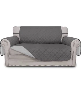 Easygoing loveseat cover DHF1204. Gray/Ivory. NIP - Picture 1 of 6