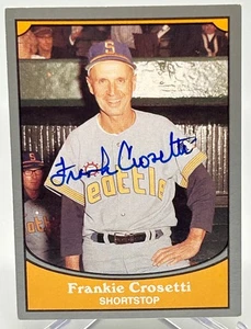 1990 Pacific Trading #19 Autographed Frank Crosetti Card. - Picture 1 of 2