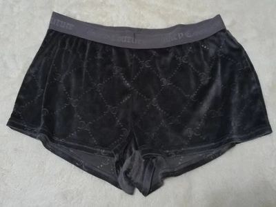 Juicy Couture Shorts S Gray Velour Boxer Pajama Y2K Glamour Vintage 2000 B9 - Image 1 of 4