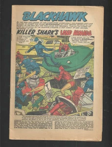 Edad de Plata 1960 - Blackhawk #155 - Tiburones asesinos - Tierra Armanda - Feria - Imagen 1 de 2