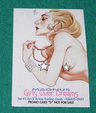 "MAGNUS GIRLS OVER DREAMS SOUND & VISION PROMO CARD ""D"