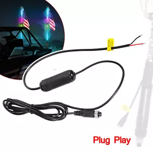 RGB LED Whip Light Connector Synchronizer For Remote ATV UTV Polaris RZR Can-AM - Picture 1 of 14