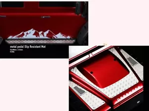 Metal hood grill mesh + pedal slip resistent mat FOR 1/10 TRAXXAS TRX4 TRX-4 - Picture 1 of 5