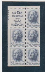 1962 Washington Scott # 1213a Slogan 2 MNH 75% plate number 28339 - Picture 1 of 1