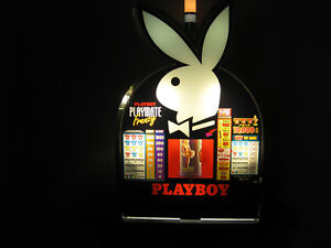  Playboy Slot Machine Topper by Bally  2003 Full Rabbit Head  Working Condition 