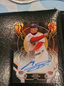GIANTS Rafael Devers 2019 Topps High Tek Autographs Orange SSP/25 HOT TRADE SF!! - Picture 1 of 4