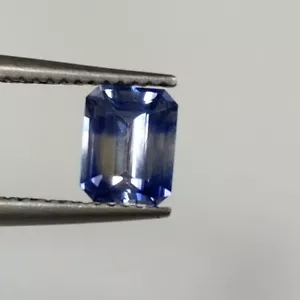 0.60ct Natural Cylon blue sapphire fine quality perfect octagon cut clean gem - Picture 1 of 5