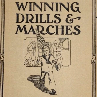 1924 Winning Drills & Marches Marching Band Instruction Book LM Paine Dayton OH Foto 1 de 4