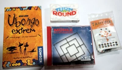Konvolut Spiele : UBONGO EXTREM , TURN A ROUND , TANTRIX , MÜHLE (Magnetspiel) - Bild 1 von 4
