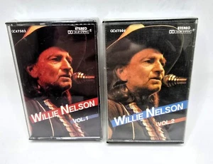 Willie Nelson (Vol 1 & 2) [Cassette Tape] Hits Collection - Vintage NEW Sealed - Picture 1 of 2
