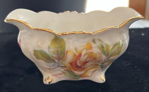 HAMMERSLEY Bone China England "Morgan's Rose" 133 azucarero rosas rosadas y amarillas - Imagen 1 de 7