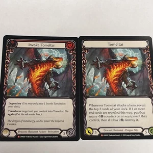 Invoke Tomeltai // Tomeltai Non Foil NM Uprising FAB Flesh and Blood TCG - Picture 1 of 12