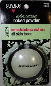 1 HARD CANDY Color Correct Baked Powder Corrects Redness All Skin Tones Green - Picture 1 of 2