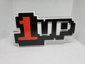 1 up Sign perfect for gameroom (Atari show it off) xbox,Playstation,switch,Nes - Picture 1 of 4