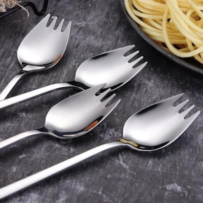 2 in1 Steel Spork Spoon Fork Cutlery Utensil Combo Outdoor HOT NICE - Image 1 of 4