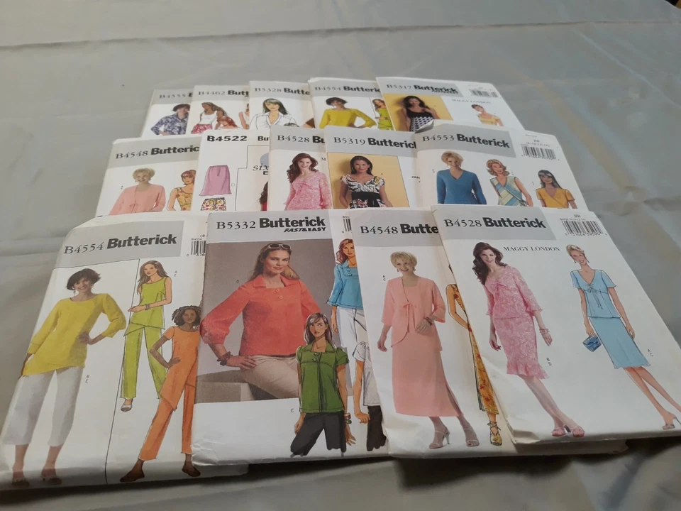 Lot of 11 Butterick Retro.Patterns.  Misses size BB, 8-10-12-14 - Image 1 of 1