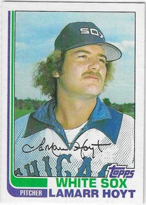 1982 LAMARR HOYT CHICAGO WHITE SOX TWINS TOPPS BASEBALL CARD #428