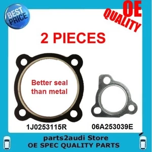 Exhaust Pipe to Manifold Gasket and Turbocharger Gasket 2 PIECES kit VW AUDI TT - Picture 1 of 1